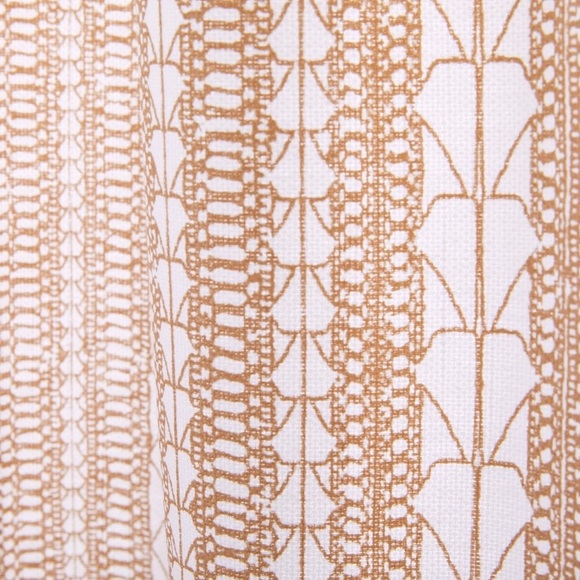 West Elm Echo Print Curtains Gold Dust 48x96 (Set of 2) - Picture 2 of 9